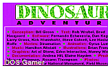 Dinosaur Adventure DOS Game
