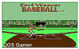 Earl Weaver Baseball DOS Game
