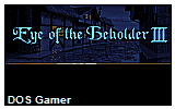 Eye of the Beholder 3 The Assault On Myth Drannor DOS Game
