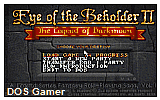 Eye of the Beholder II- The Legend of Darkmoon DOS Game