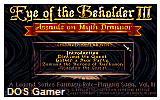 Eye of the Beholder III- Assault on Myth Drannor DOS Game