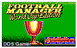 Football Manager- World Cup Edition DOS Game