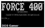 Force 400 DOS Game