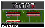 Front Page Sports- Football Pro '95 DOS Game