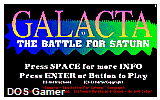 Galacta- The Battle for Saturn DOS Game