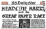 Headline Harry and The Great Paper Race DOS Game