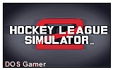 Hockey League Simulator II DOS Game