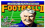 John Madden Football II DOS Game