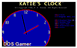 Katie's Clock DOS Game