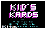 Kids Kards DOS Game