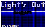Light's Out - Light's On DOS Game