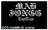 Mah Jongg Laptop DOS Game