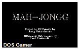 Mahjongg DOS Game