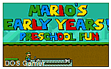Marios Early Years- Preschool Fun DOS Game