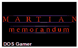 Martian Memorandum DOS Game