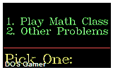 Math Class DOS Game