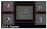 Maze Quest DOS Game