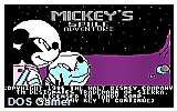 Mickeys Space Adventure DOS Game