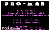 Pac-Man DOS Game