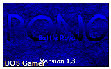 PONG - Battle Royal DOS Game
