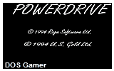 Power Drive DOS Game