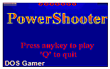 Power Shooter Version II DOS Game