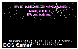 Rendezvous With Rama DOS Game
