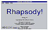 Rhapsody DOS Game
