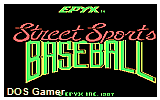 Street Sports Baseball DOS Game