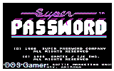 Super Password DOS Game