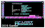 The Last Mission DOS Game