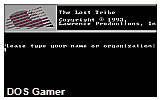 The Lost Tribe DOS Game