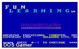 Vocabulary Builder DOS Game