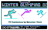 Winter Olympiad 88 DOS Game
